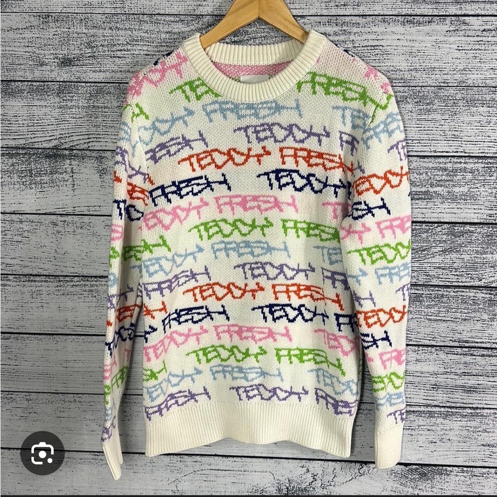 Teddy Fresh Multicolor Graffiti Sweater